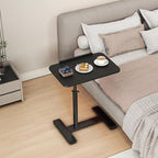 Adjustable Height C Shaped Side Table, 360°Swivel Overbed Table, Top Tilting - Image 3