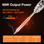 SEQURE SI012 Soldering Iron Kit, 68W Portable Soldering Iron Electric, Fast - Image 3