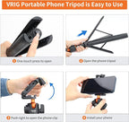 VRIG TP16 Camera Tripod, 55 inch Extendable Phone Selfie Stick Camera Tripod - Image 6