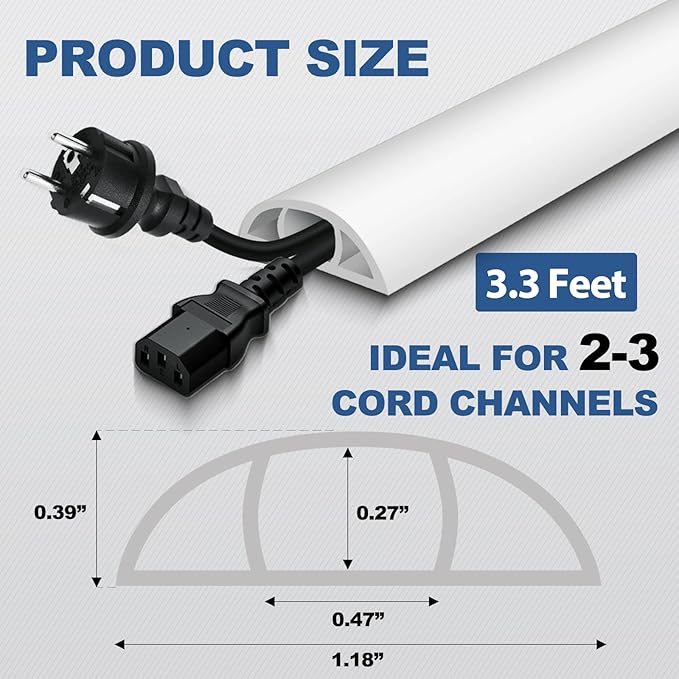 Floor Cord Cover for Wires on Floor Self Adhesive Cord Hider Floor Cable - Image 6