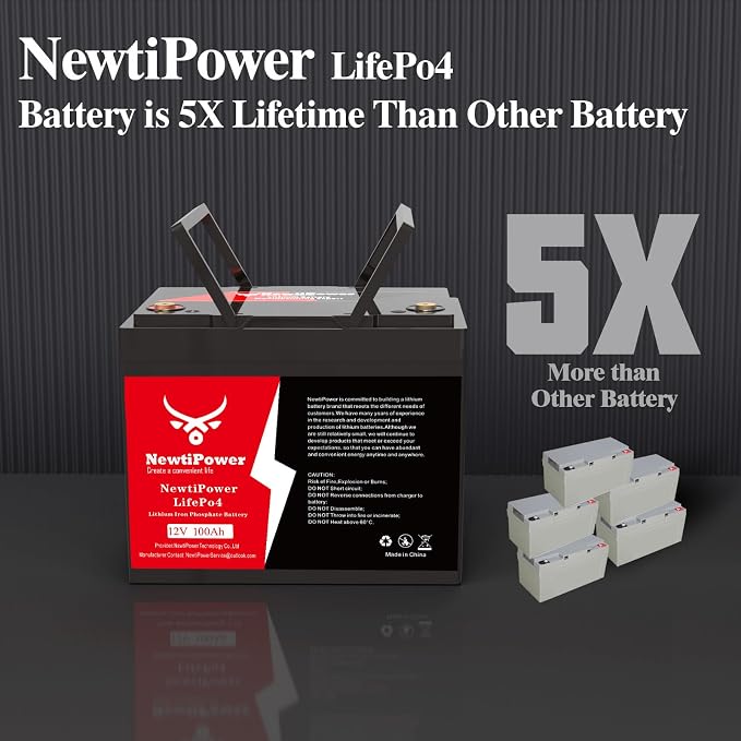 12V 100Ah Lithium LiFePO4 Battery - Image 4
