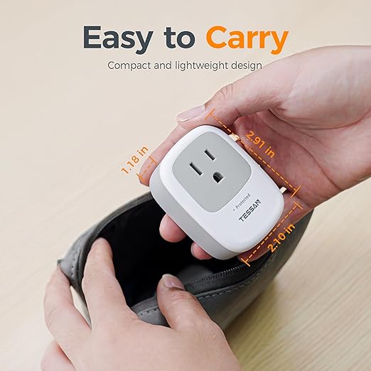 Surge Protector 1050 Joules, TESSAN Single Plug Surge Protector - Image 5