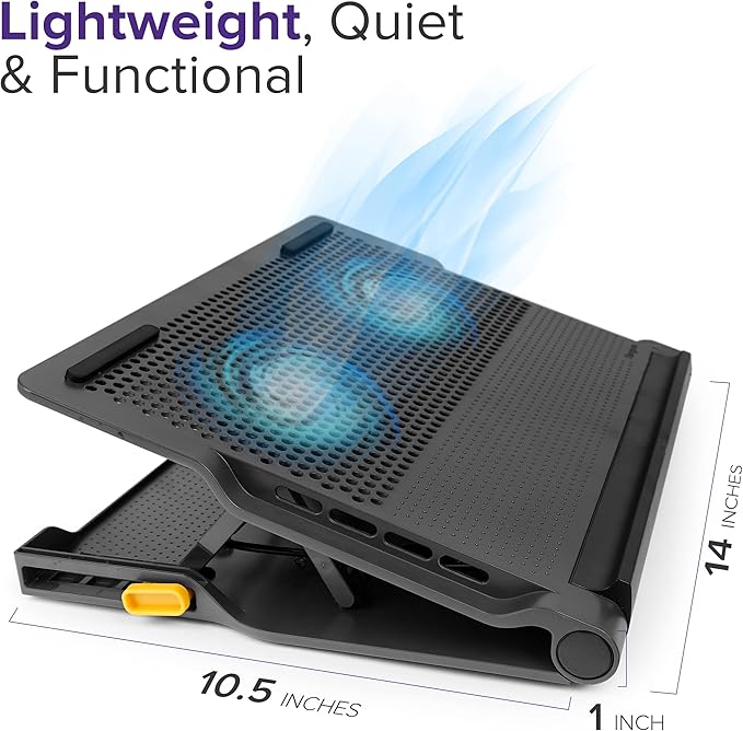Targus Laptop Cooling Pad for Laptops up to 17-inches, Dual High-Speed Fans - Image 6