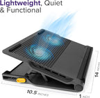 Targus Laptop Cooling Pad for Laptops up to 17-inches, Dual High-Speed Fans - Image 6