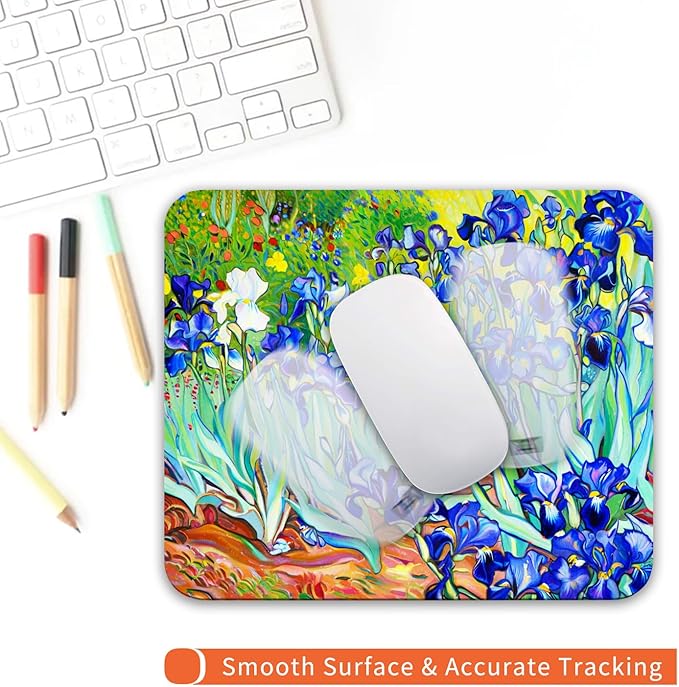 Square Mouse Pad Lrises, Personalized Premium-Textured Custom Mouse Mat Design - Image 4