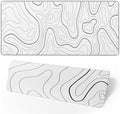 White Mouse Pad Large XL Gaming Mouse Pad by Brecoy