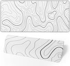 White Mouse Pad Large XL Gaming Mouse Pad by Brecoy