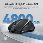 TECKNET Wireless Mouse Rechargeable, 2.4G USB-A Silent Mouse, Quiet Click - Image 6