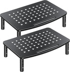 Zimilar 2 Pack Monitor Stands, 3 Height Adjustable Riser by Zimilar