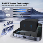 Super Fast Samsung Charger Type C, 45W Dual Port USB C Fast Charger Block & - Image 3