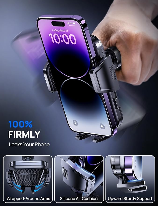 Car Phone Holder Mount for Air Vent, 360° Adjustable Vent Clip, Compatible - Image 4