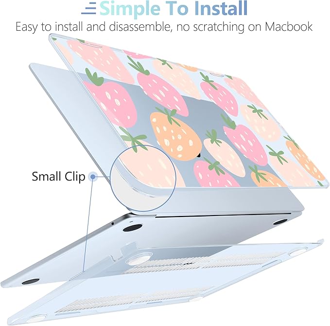 MEEgoodo Case for MacBook Air M4/M3/M2 13.6 inch 2025 2024 2022, Fit Model - Image 5