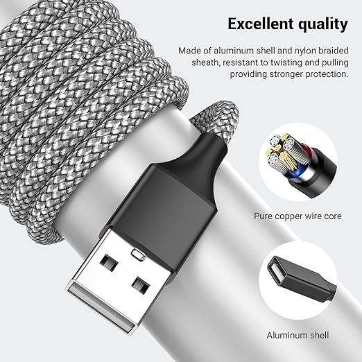 USB Splitter, 3.3FT USB A Male to 3 Female Extension Cable, USB Splitter 1 in 3 - Image 5
