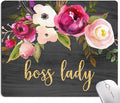 Mouse Pad, Cute Boss Lady Quote Mouse Pad by Armanza