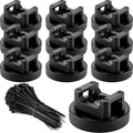Yookeer 60 Pieces Magnetic Zip Tie Mount Multipurpose Cable Holder Magnets by Yookeer