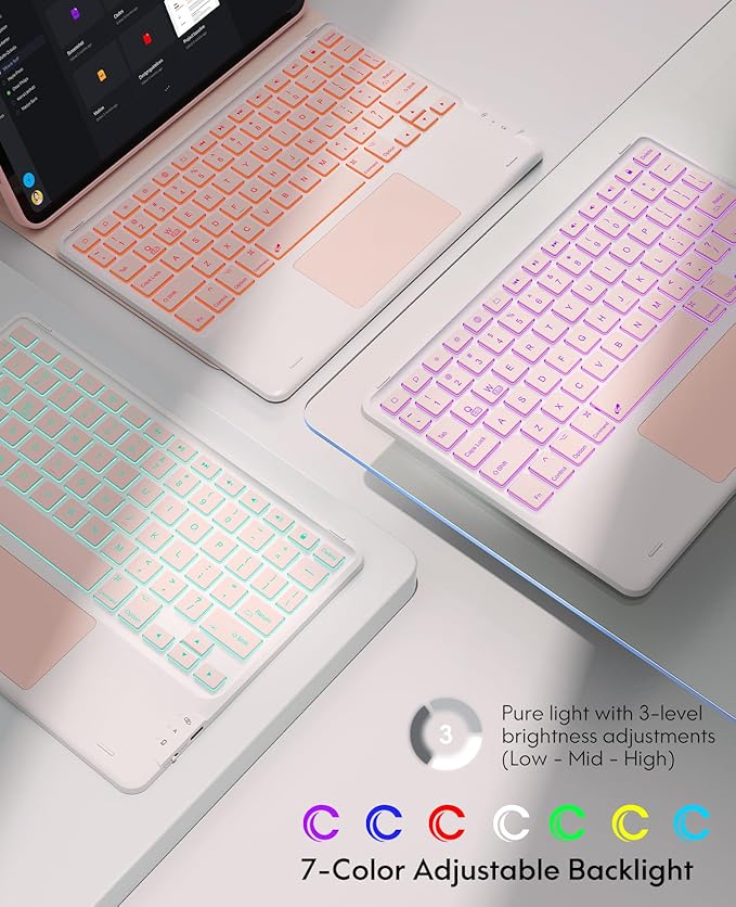 GreenLaw Keyboard Case for iPad Air 11-inch 2025/2024 & Air 4th/5th Gen & iPad - Image 4