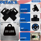 Magnet Zip Tie Mount Magnetic Zip Ties Mount 25LBS Strong Multipurpose Wire - Image 3