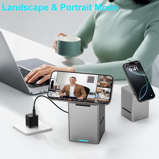 25W 3 in 1 Charging Station for Apple Devices, Auto Open/Close Mag-Safe - Image 5
