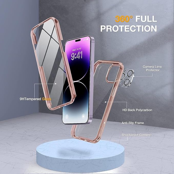 Miracase Glass Series Designed for iPhone 14 Pro Case 6.1 Inch, Upgrade - Image 2