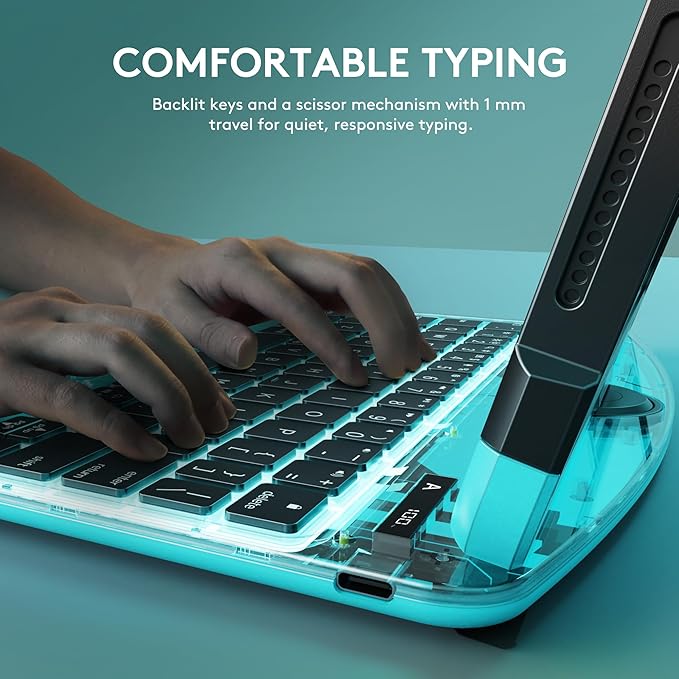 GUSGU Transparent Case with Wireless Keyboard only - Image 5