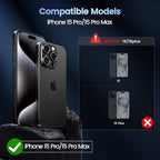 CACOE for iPhone 15 Pro/15 Pro Max Camera Lens Protector - Image 2