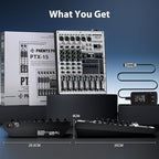 Professional Audio Mixer, Phenyx Pro Sound Console w/USB Audio Interface - Image 6