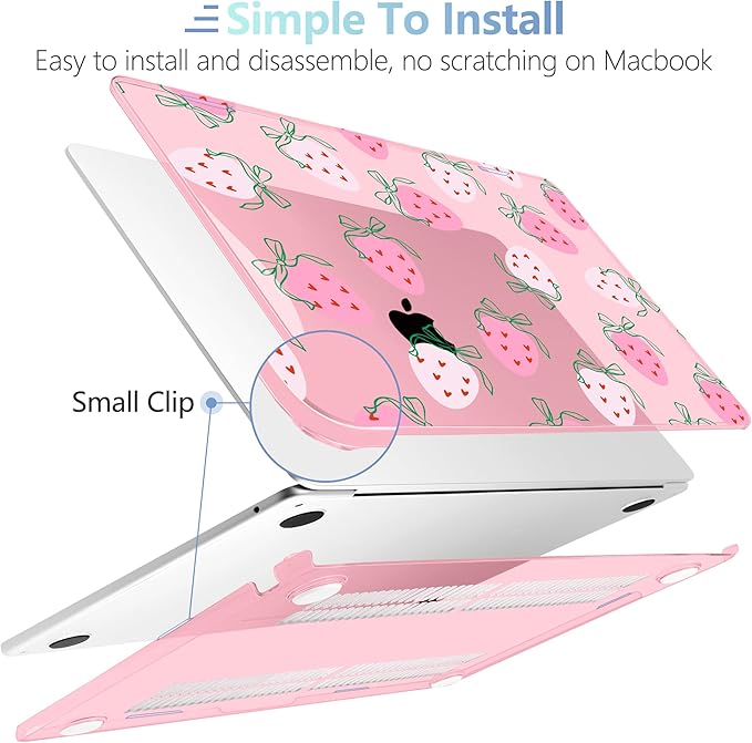 MEEgoodo Case for MacBook Air M4/M3/M2 13.6 inch 2025 2024 2022, Fit Model - Image 5