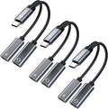 3PCS USB C Headphone Splitter, CCZ CA01 USB C to Type C Headphone Jack and by Yinyoo