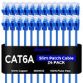 Rapink Patch Cables Cat6a 2ft Slim, Cat6a Ethernet Patch Cable 10G Support by Rapink