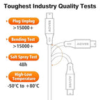 AGVEE 2 Pack 5ft Mini USB Cable, Braided Durable USB-A to Mini-B Charger - Image 6