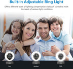 JIGA Streaming Webcam with Dual Microphone 1080P Adjustable Right Light Pro Web - Image 6