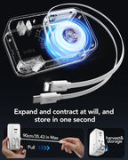 4-in-1 Retractable Gan Wall Charger Plug, Travel Essentials Brick Multiport USB - Image 4