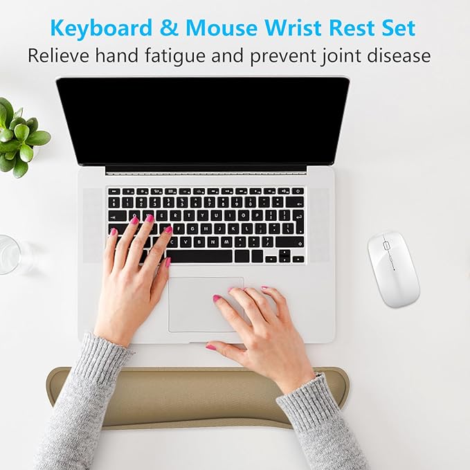 Dapesuom Enlarge Keyboard Wrist Rest, Cute Memory Foam Keyboard Wrist Cushion - Image 7