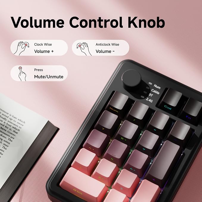 EWEADN NK20 Wireless Retro Mechanical Numpad - Image 5