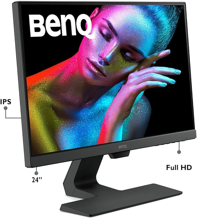 BenQ GW2480 Computer Monitor 24" FHD 1920x1080p | IPS | Eye-Care Tech | Low - Image 3