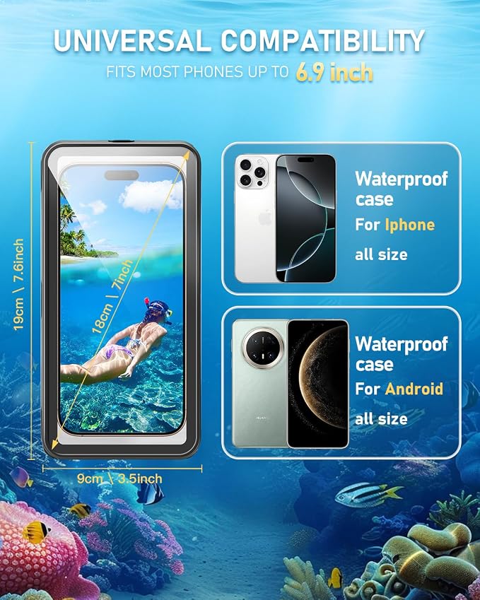Waterproof Phone Case, IPX8 Waterproof Phone Pouch - Image 7