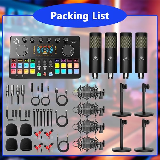 Podcast Equipment Bundle for 4, Audio Interface - Image 6