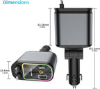 MLVOC Starlight Retractable 66W USB C Car Charger, 4-in-1 Fast Charging Adapter - Image 4