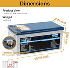 Weize 12V 200Ah LiFePO4 Lithium Battery, Built-in Smart BMS, 8000+ Deep Cycles - Image 2