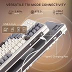 RK ROYAL KLUDGE L98 Wireless Mechanical Keyboard w/Left-Handed Southpaw Design - Image 3