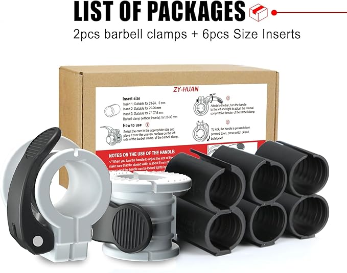 Barbell Clips 1 Inch Quick Release Weight Clamps 0.9-1.18inch Multi-Size - Image 6