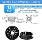 12 Pcs Cable Grommet, Snap Bushing 1-1/2" Mounting Diameter, Flexible - Image 9