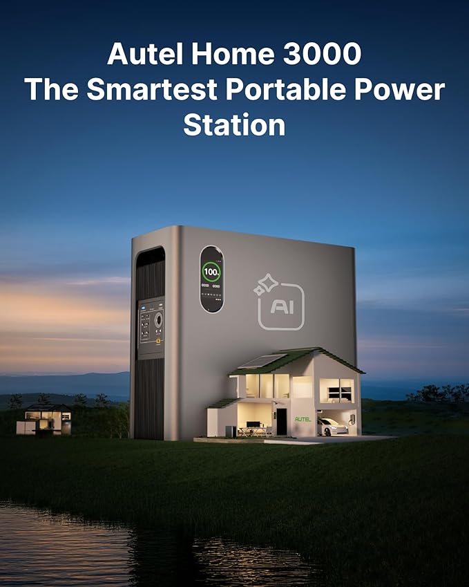 Autel 3072Wh Portable Power Station, Automotive-Grade LiFePO₄ Power Station - Image 9