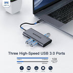 USB C Hub, QGeeM USB 4k to HDMI Adapter, 7 in 1 USB-C Dongle - Image 5