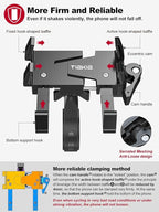 Tiakia Bike Phone Mount Holder, Aluminum Motorcycle Phone Mount, Handlebar - Image 3
