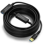 USB 3.0 Active Extension Cable 30 Feet, Long USB Type-A Male to Female Extender by Conable