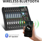 XTUGA 8 Channel Audio Mixer Sound Board Mixing Console, Audio Interface PC USB - Image 3