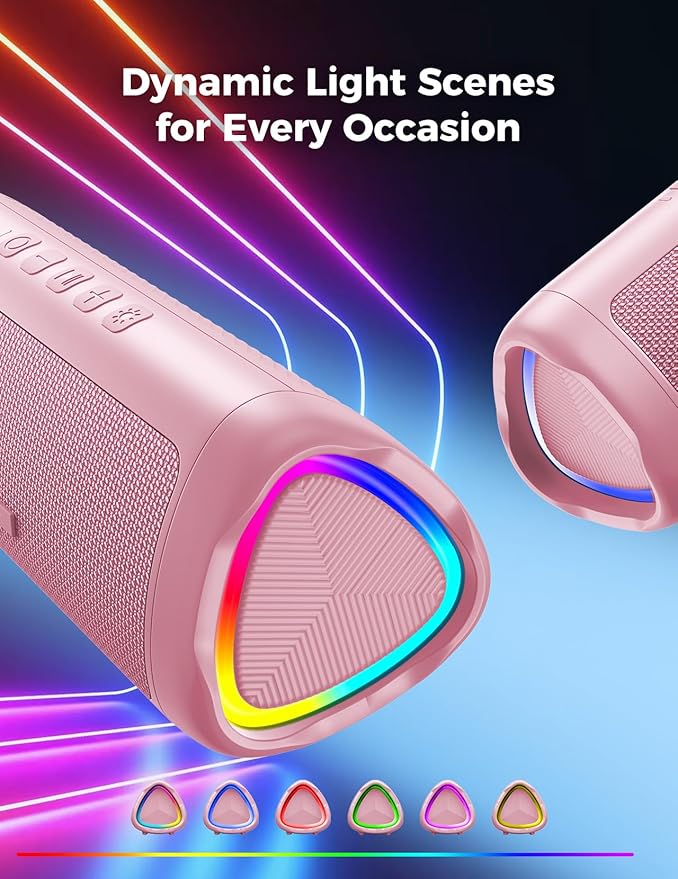 Bluetooth Speaker, 20W HD Sound, Portable Wireless, IPX5 Waterproof, - Image 3