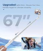 67‘’ Selfie Stick, Phone Tripod - Image 2