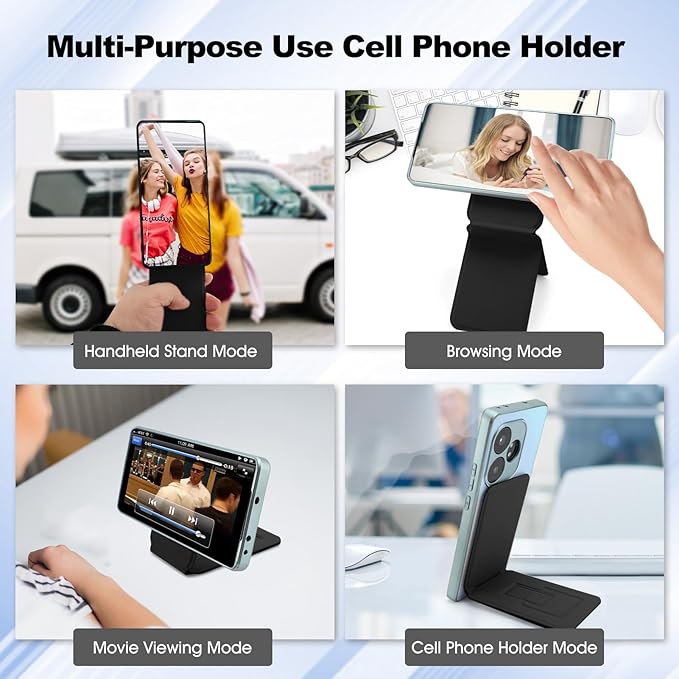 Phone Stand, Foldable Magnetic Phone Tripod, Angle Adjustment & Strong Magnets - Image 2